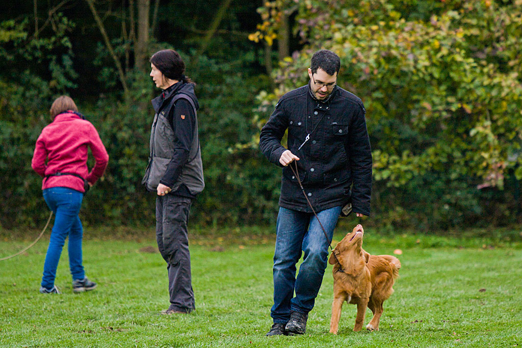 Edison geht mit Stephan eine Linkskurve