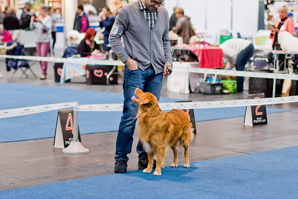 Edison schaut zu Stephan hoch, der wiederum zu ihm herunterschaut, beide grinsen