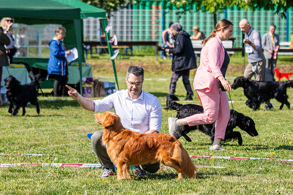 Newton steht vor Stephan in Pose, der sich hinter ihn gekniet an
