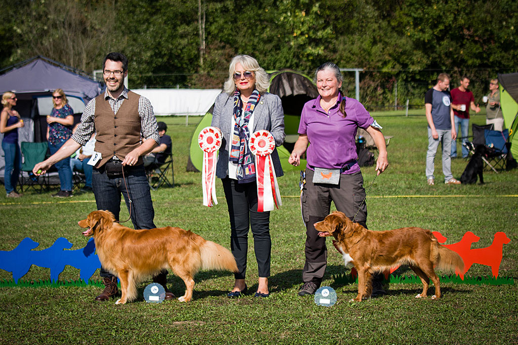 Edison BOS und »Casarrondo Brenia sell« BOB, dazwischen steht die Richterin