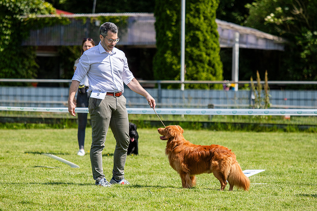 Newton steht frontal vor Stephan in optimaler Pose