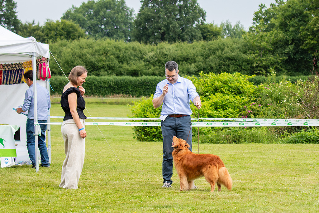 Edison steht vor Stephan und schaut zu ihm hoch, während er selbst von der Richterin angelächelt wird